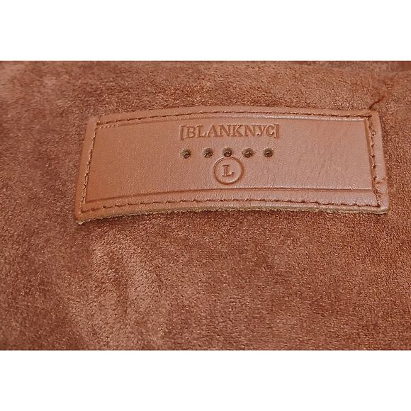 Blank nyc womens large rust brown faux suede leather fall jacket - Picture 6 of 8